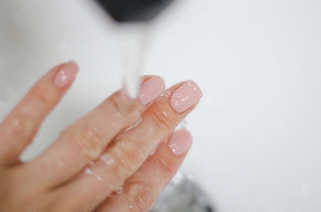 Washing hand